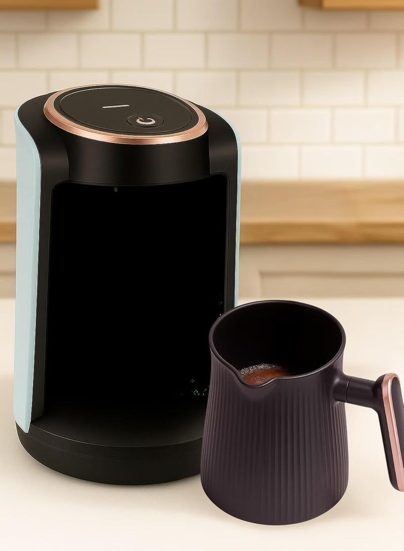 Biki Turkish Coffee Maker, 600W, 0.5L Capacity, Concealed Heating Element, Overheat Protection, Auto Shut-Off, Model OMK7066 | ماكينة قهوة تركية كهربائية - Image 5
