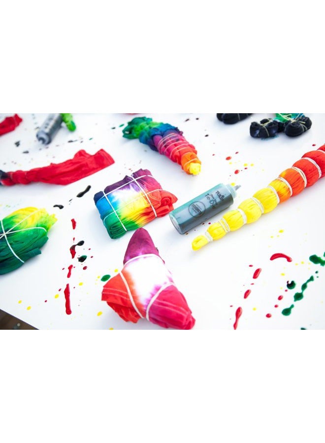 Tulip One-Step Tie-Dye Kit Extra Large Block Party 16 Oz Easy Squeeze Bottles, All-In-1 Kit For Group Activity Tie-Dye, 6, Vibrant Colors - Image 4