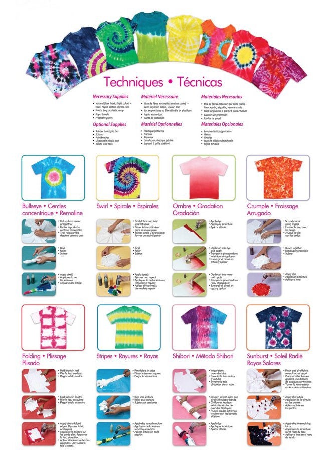 Tulip One-Step Tie-Dye Kit Extra Large Block Party 16 Oz Easy Squeeze Bottles, All-In-1 Kit For Group Activity Tie-Dye, 6, Vibrant Colors - Image 3