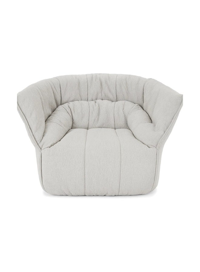 YI ONE Sofa Chair – Light Grey Fabric Single Seater with High Cushion, Lightweight Luxury Sofa for Living Room & Home 1100×920×785 mm - Image 2