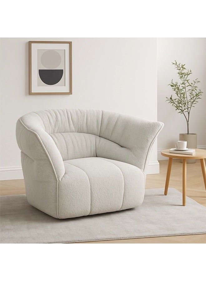 YI ONE Sofa Chair – Light Grey Fabric Single Seater with High Cushion, Lightweight Luxury Sofa for Living Room & Home 1100×920×785 mm - Image 1
