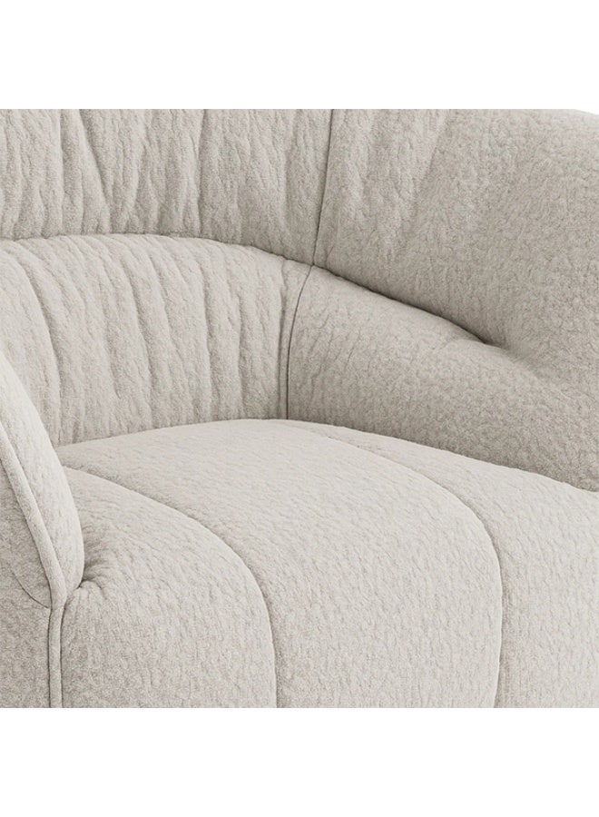 YI ONE Sofa Chair – Light Grey Fabric Single Seater with High Cushion, Lightweight Luxury Sofa for Living Room & Home 1100×920×785 mm - Image 5