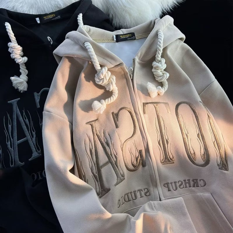 2022 Winter Thick Fleece Hoodie Womens Oversize Casual Top Black - Image 3