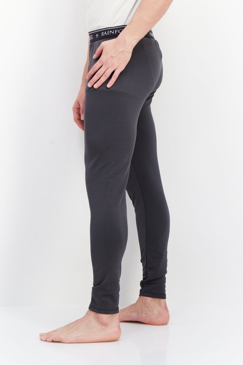 Rainforest Men Tight Fit Brand Logo Pull On Underpants, Charcoal - Image 3