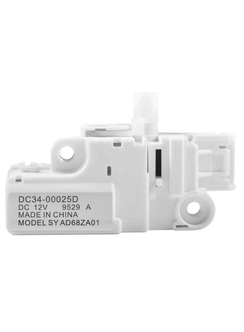 DC34-00025D DC12V Washing Machine Door Lock Switch Assembly for Samsung Washer WW90K74150OX/SC/OW WF45K6200AW/A2 WF45K6500AW/A2 WF50K7500AV/A2 WW85K5410WW/SA Door Lock Replacement Parts PS11758871  - Image 1