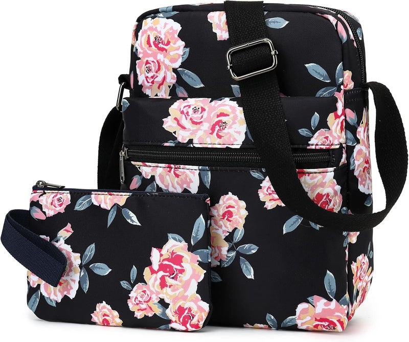 Leaper Girls Crossbody Purses for Kids 2 PCS Cross Body Bag Women Messenger Bag Girls Canvas Bag Cross Body Purse Set | for Kids, 2 PCS, Women - Image 2
