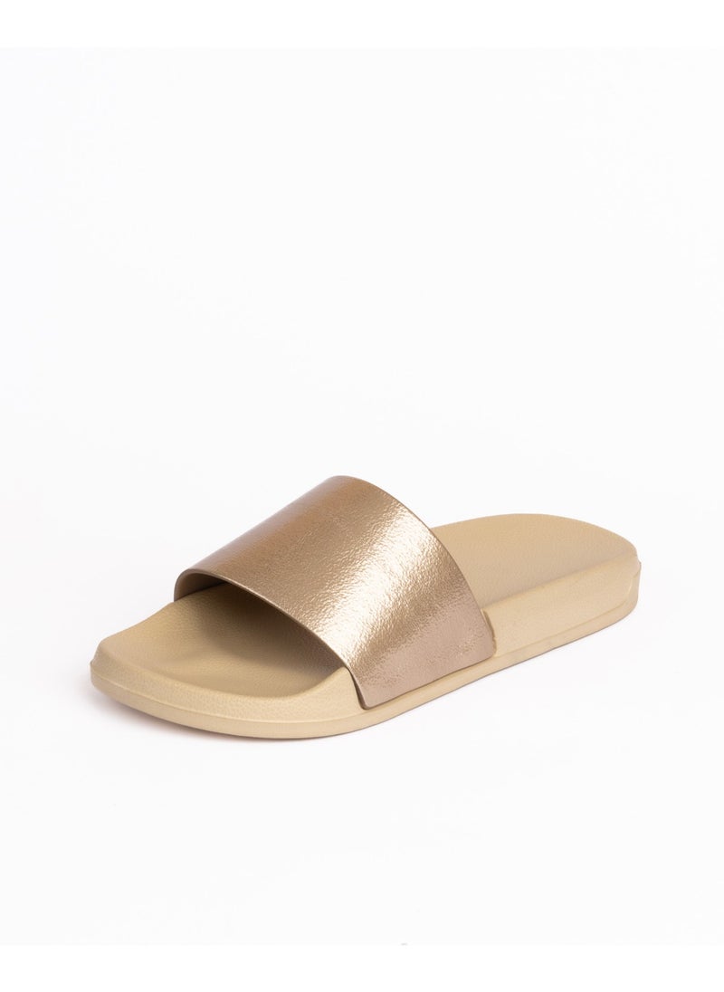 Onda Galaxy Slide Slipper  For Women Gold  - Image 2