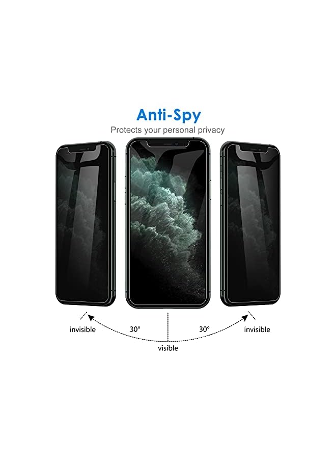 Jetech Privacy Screen Protector For Iphone 11 Pro 5.8-Inch With Camera Lens Protector, Anti Spy Tempered Glass Film, 2-Pack Each - Image 5