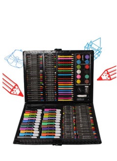 MUMS PLANET Mums Planet Portable Art Coloring Set for Inspiration and Creativity 168 Pieces Drawing and Coloring Supplies for Kids Oil Pastels Watercolor Crayons Everything a Child Needs to Draw and Develop Their Skills  - Image 1