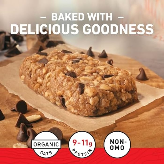 Clif Bar بار كليف - رقائق الشوكولاتة - مصنوع من الشوفان العضوي - 10 جرام بروتين - غير معدّل وراثياً - نباتي - بار الطاقة - 2.4 أونصة (18 عبوة) - Image 4