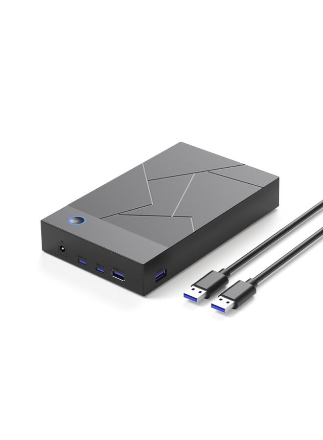 صندوق القرص الصلب المحمول الخارجي مقاس 3.5 بوصة للكمبيوتر المحمول وسطح المكتب SATA Universal USB3.0 صندوق القرص الصلب متعدد الوظائف - اللون: 3.5 بوصة صندوق القرص الصلب متعدد الوظائف الماسي - Image 5