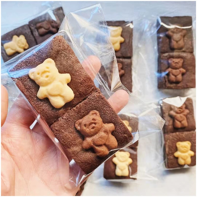 SUREHOME Cookie Bags with Seal, 200 Pcs 5x6 Inch Clear Self Sealing Cellophane Bags for Cookie Packaging Resealable Cello Treat Bag Plastic Individual Cookies Bag for Gift Giving Favors Candy Wrappers - Image 2