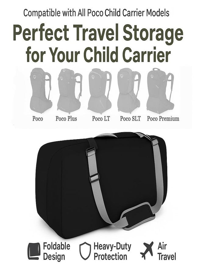 Quintriae Carrying Case Fits for Ospery Poco Child Carrier, Heavy-Duty Hiking Backpack Travel Bag with Padded Shoulder Strap - Water-Resistant, Airport Gate Check Ready, Foldable Design for All Poco Models - Image 3