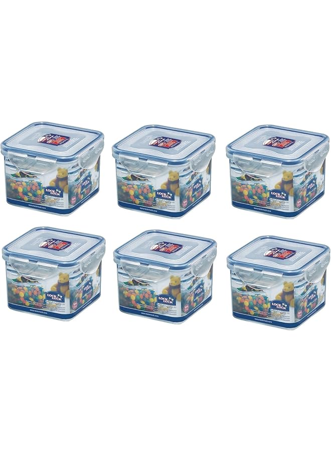 لوك اند لوك عبوة طعام محكمة الغلق خالية من مادة BPA، سعة 2.8 كوب، 23 أونصة، عبوة من 6 قطع Hpl851 - Image 1