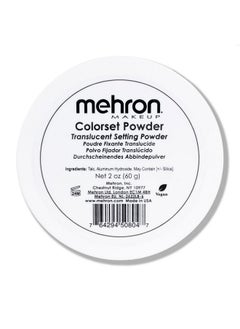 mehron Mehron Makeup Colorset Powder | Translucent Powder Setting Powder | Face Powder For Special Effects, Halloween, & Film 2 oz (60 g)  - Image 1