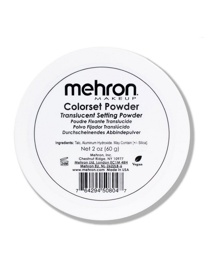 mehron Mehron Makeup Colorset Powder | Translucent Powder Setting Powder | Face Powder For Special Effects, Halloween, & Film 2 oz (60 g)  - Image 1