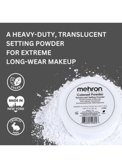 mehron Mehron Makeup Colorset Powder | Translucent Powder Setting Powder | Face Powder For Special Effects, Halloween, & Film 2 oz (60 g)  - Image 2