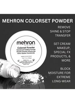 mehron Mehron Makeup Colorset Powder | Translucent Powder Setting Powder | Face Powder For Special Effects, Halloween, & Film 2 oz (60 g)  - Image 4