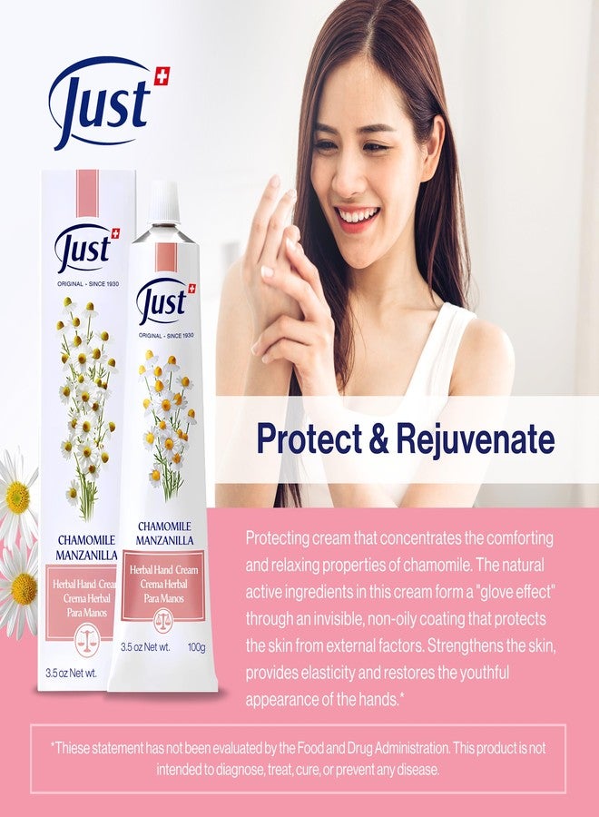 SwissJust كريم اليدين من سويس جاست بالبابونج 100 مل، كريم واقي يركز على خصائص البابونج المريحة والمهدئة. يقوي البشرة، يوفر المرونة ويستعيد كريم اليدين المضاد للشيخوخة. - Image 4