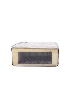 Almutlaq Furniture Arabian Night - Bonnell Spring Mattress For Soothing Rest and Relaxation Offering Extra Support With Great Sleep Experience - King Size 200x180x24 CM - Color: White Dark Grey  - Image 1