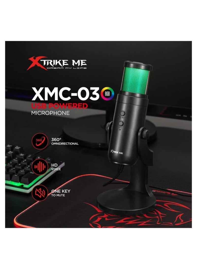 XTRIKE ME XMC-03 Omnidirectional Microphone With RGB Backlight Function - Image 5