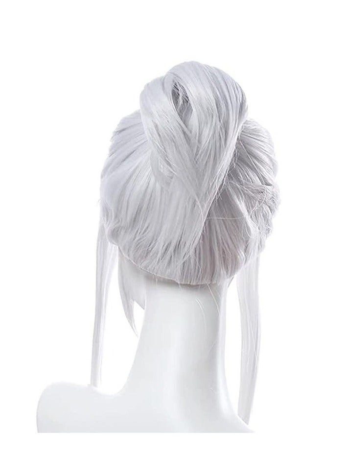 عام باروكة كوسبلاي "جيت" من لعبة VALORANT، تُعيد تصفيفة الشخصية بإخلاص لتلبية متطلبات الكوسبلاي. - Image 4