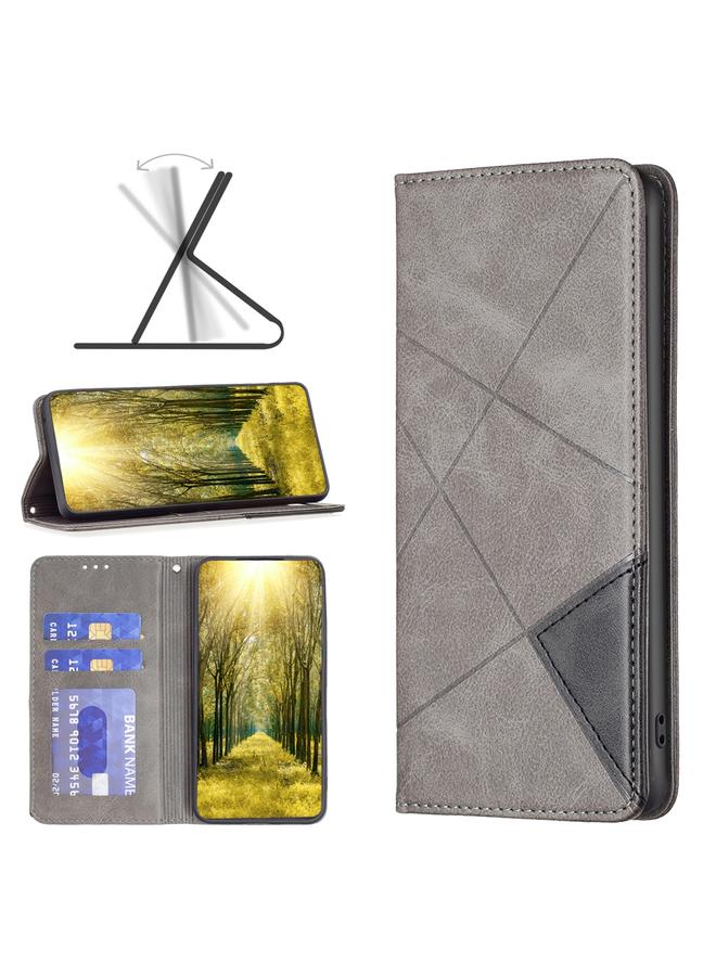 S-TOP Case For Motorola Moto G51 5G Prismatic Invisible Magnetic Leather Phone Case - Image 1