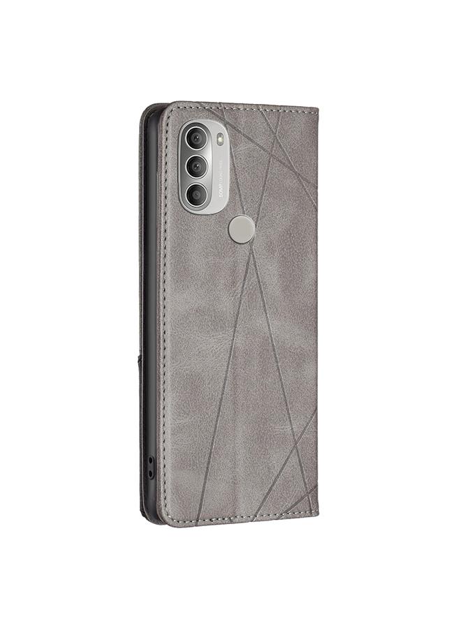 S-TOP Case For Motorola Moto G51 5G Prismatic Invisible Magnetic Leather Phone Case - Image 3