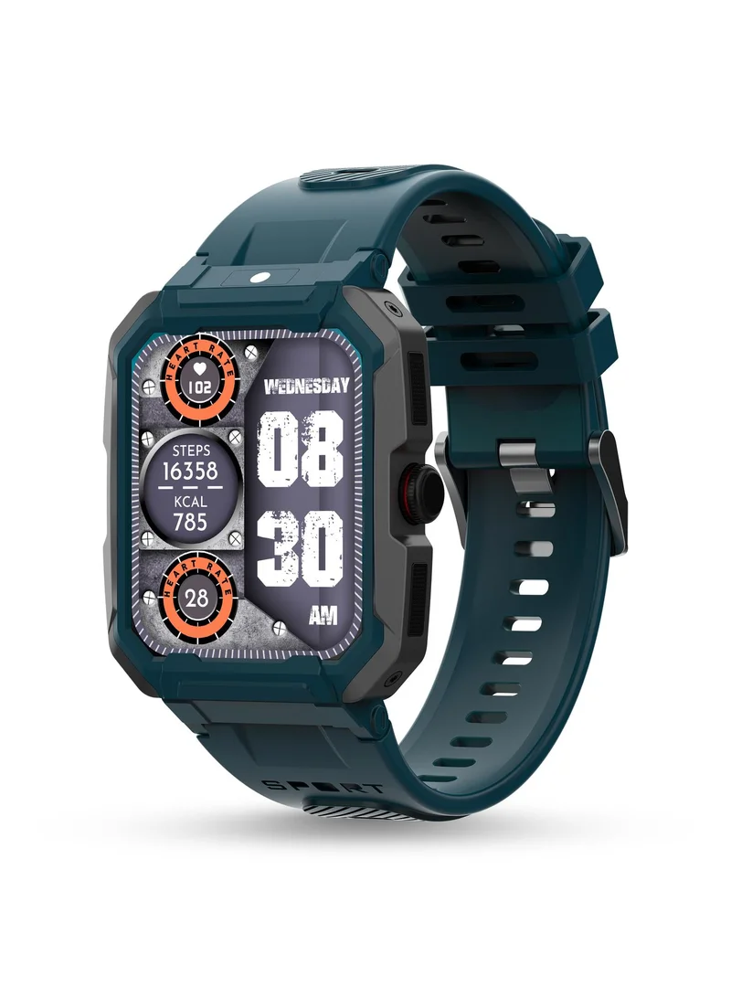 Pebble Pebble Dare 1.99" (5.05 cm) HD Infinite Display, Brignt 600 Nits HD Display, BT Calling, Health Suite, 520 mAh Batter, Rotating Crown, Multi Sports Modes, Rugged Built, Multiple Watch Faces, AI Voice Assistance, Sleep Monitor, Alarm & Notification,
