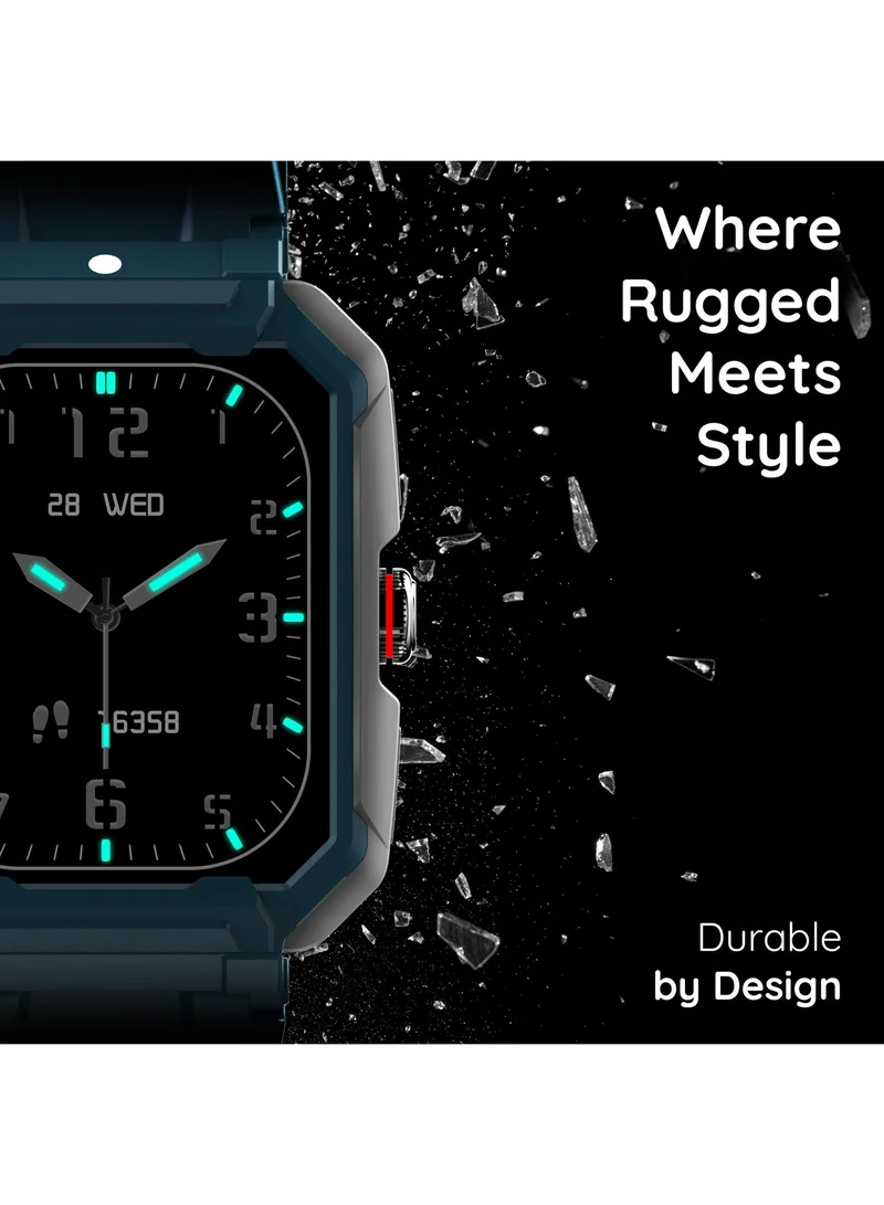 Pebble Pebble Dare 1.99" (5.05 cm) HD Infinite Display, Brignt 600 Nits HD Display, BT Calling, Health Suite, 520 mAh Batter, Rotating Crown, Multi Sports Modes, Rugged Built, Multiple Watch Faces, AI Voice Assistance, Sleep Monitor, Alarm & Notification,