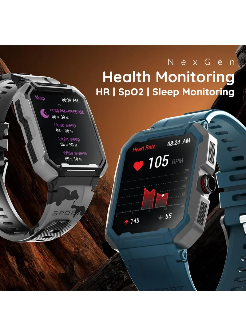 Pebble Pebble Dare 1.99" (5.05 cm) HD Infinite Display, Brignt 600 Nits HD Display, BT Calling, Health Suite, 520 mAh Batter, Rotating Crown, Multi Sports Modes, Rugged Built, Multiple Watch Faces, AI Voice Assistance, Sleep Monitor, Alarm & Notification,