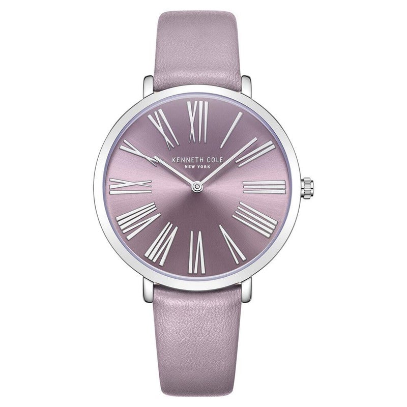 Kenneth Cole Classic Quartz Analog Lavender Dial Lavender Leather Strap Watch for Women - KCWLA0027302LD - Image 2