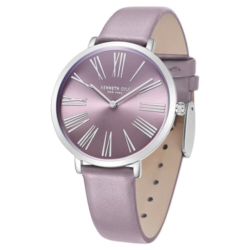 Kenneth Cole Classic Quartz Analog Lavender Dial Lavender Leather Strap Watch for Women - KCWLA0027302LD - Image 3