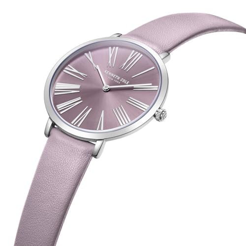 Kenneth Cole Classic Quartz Analog Lavender Dial Lavender Leather Strap Watch for Women - KCWLA0027302LD - Image 5