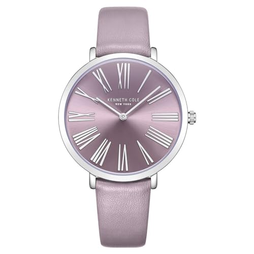Kenneth Cole Classic Quartz Analog Lavender Dial Lavender Leather Strap Watch for Women - KCWLA0027302LD - Image 1