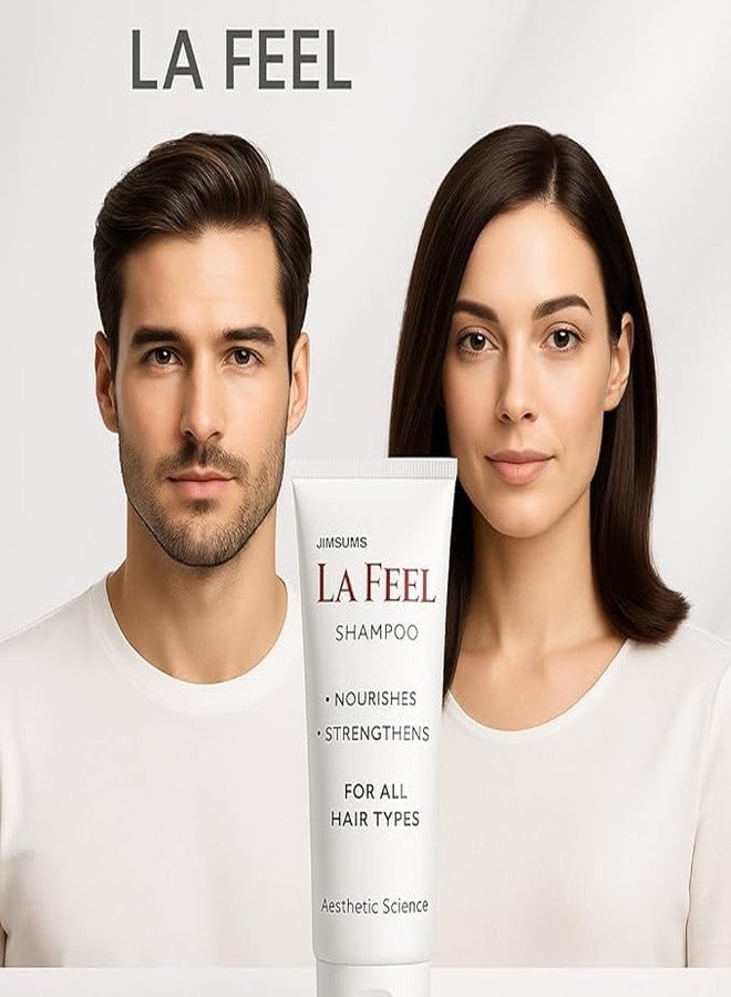 LA FEEL Premium Shampoo – Enriches & Strengthens Hair | Repairing, Soothing & Nourishing Formula | Sulphate & Paraben Free | Safe for All Hair Types 200ml- (Pack of 2) - Image 4