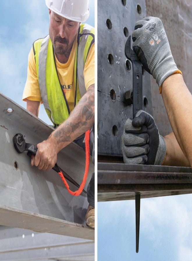 كلاين تولز مفتاح ربط البناء 3214TT من Klein Tools مزود بفتحة ربط، وفتحة اسمية 1-1/4 بوصة، ومسمار 3/4 بوصة لصمولة ثقيلة أمريكية - Image 4