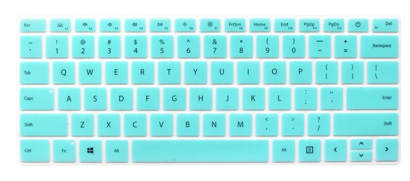 UHamn Silicone Keyboard Skin Compatible with Microsoft Surface Laptop 6/5/4 13.5" & 15", 2020 2019 Surface Laptop 3 13.5 & 15 inch, Microsoft Surface Book 3 13.5 & 15 inch, Surface Laptop Studio 14.4” (Mint - Image 1
