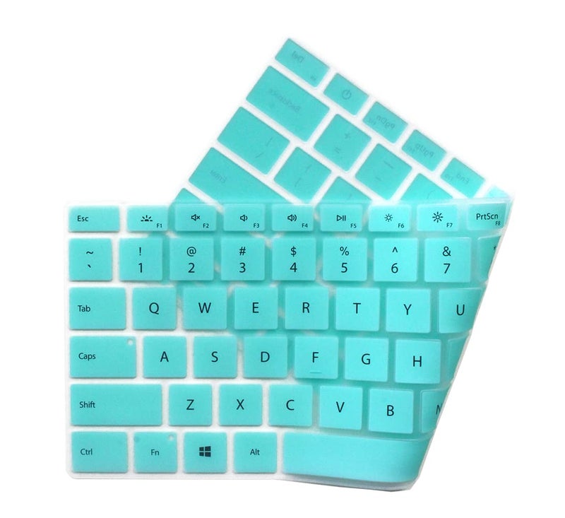 UHamn Silicone Keyboard Skin Compatible with Microsoft Surface Laptop 6/5/4 13.5" & 15", 2020 2019 Surface Laptop 3 13.5 & 15 inch, Microsoft Surface Book 3 13.5 & 15 inch, Surface Laptop Studio 14.4” (Mint - Image 2