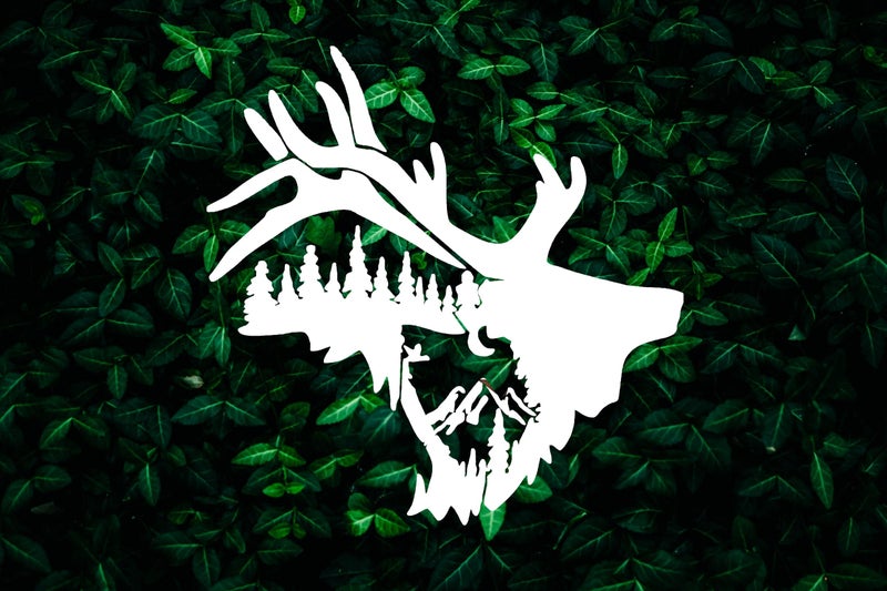 STENCILAIR Bull Elk Stencil, Reusable 10 mil Mylar, for Airbrush, Murals, Tees, and More, DIY Art & Craft Supplies STENCILAIR - Image 2