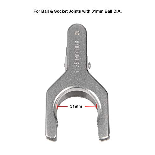 StonyLab Spherical Pinch Clamp, Stainless Steel Spherical Joint Clamp Holder with Screw Type Locking Nut for Laboratory, Size 35 - Image 5