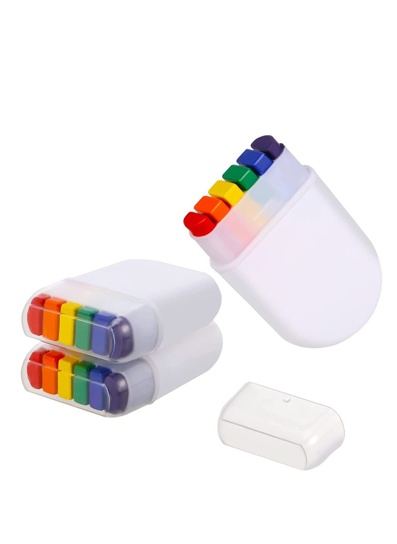 KASTWAVE You will get 3 packs of rainbow face paint crayons in 6 different colors.  - Image 1