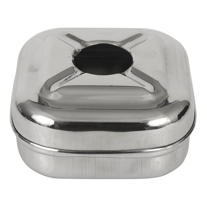 Spillbox منفضة سجائر من الفولاذ المقاوم للصدأ مع غطاء للاستخدام في المنزل والمكتب والبار - Image 1