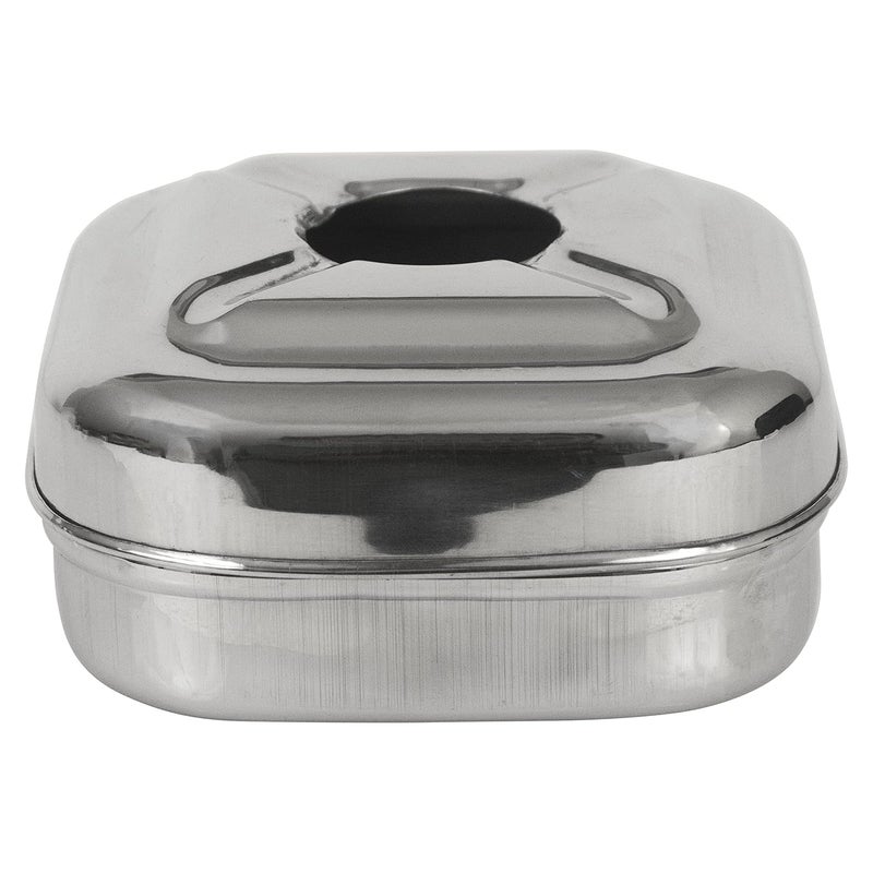 Spillbox منفضة سجائر من الفولاذ المقاوم للصدأ مع غطاء للاستخدام في المنزل والمكتب والبار - Image 3