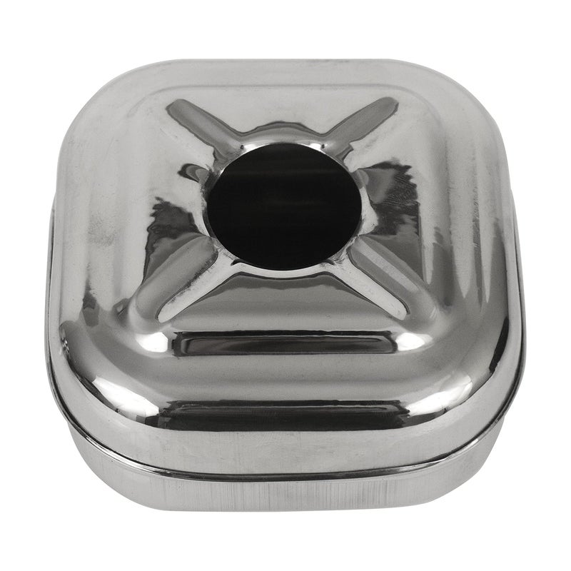 Spillbox منفضة سجائر من الفولاذ المقاوم للصدأ مع غطاء للاستخدام في المنزل والمكتب والبار - Image 2