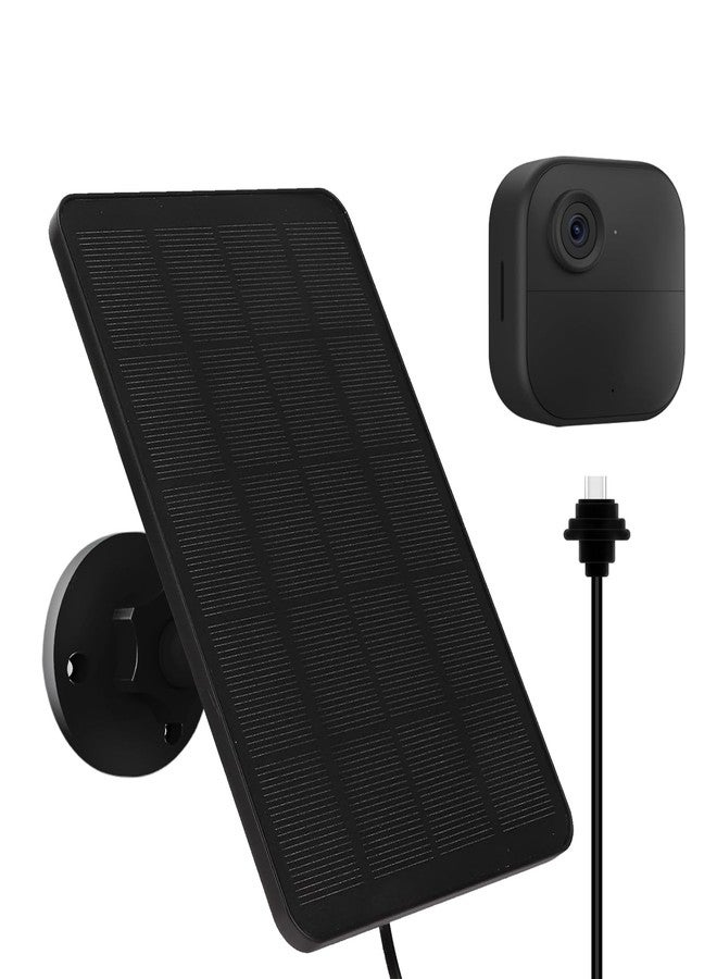 YCTechCam Solar Panel for Blink Camera Outdoor, 4W Solar Panel with USB-C Port Compatible with Blink Outdoor 4 (4th Gen) Camera, Solar Panel for Blink Camera with Rubber Plug, IP65 Waterproof, 13.12ft Cable - Image 1