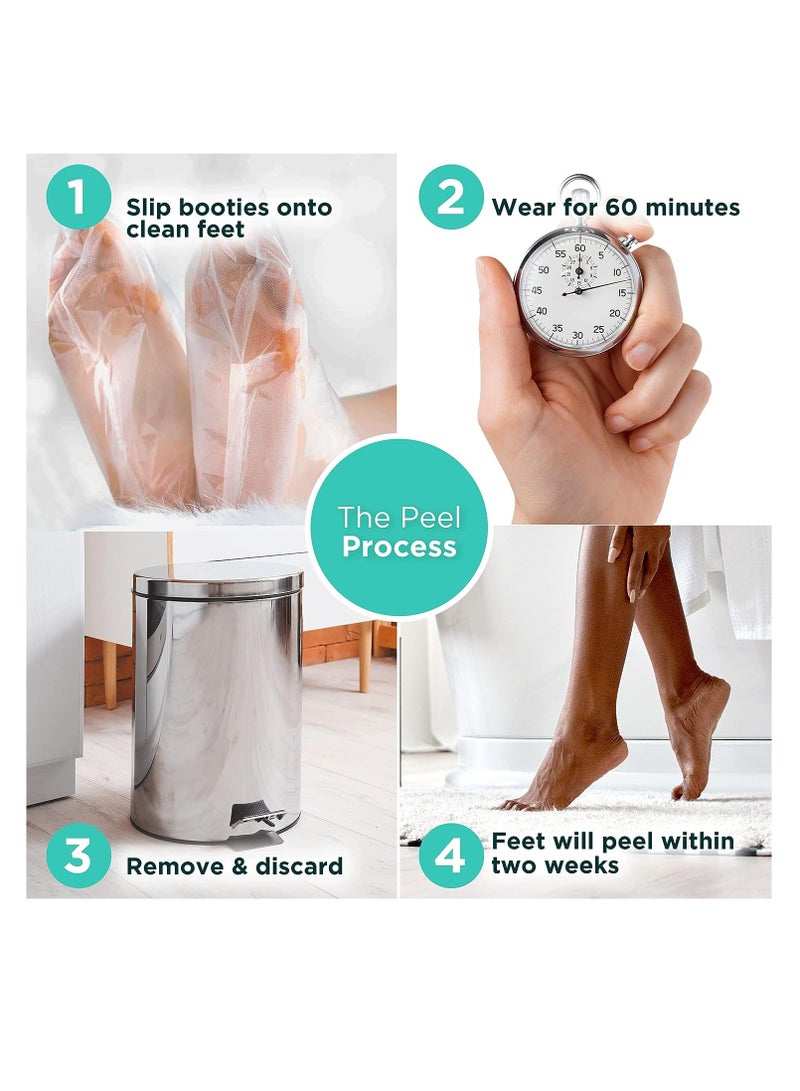 Dermora Dermora Foot Peel Mask - 2 Pack of Regular Skin Exfoliating Foot Masks for Dry, Cracked Feet, Callus, Dead Skin Remover - Feet Peeling Mask for Soft Baby Feet, Original Scent  - Image 5