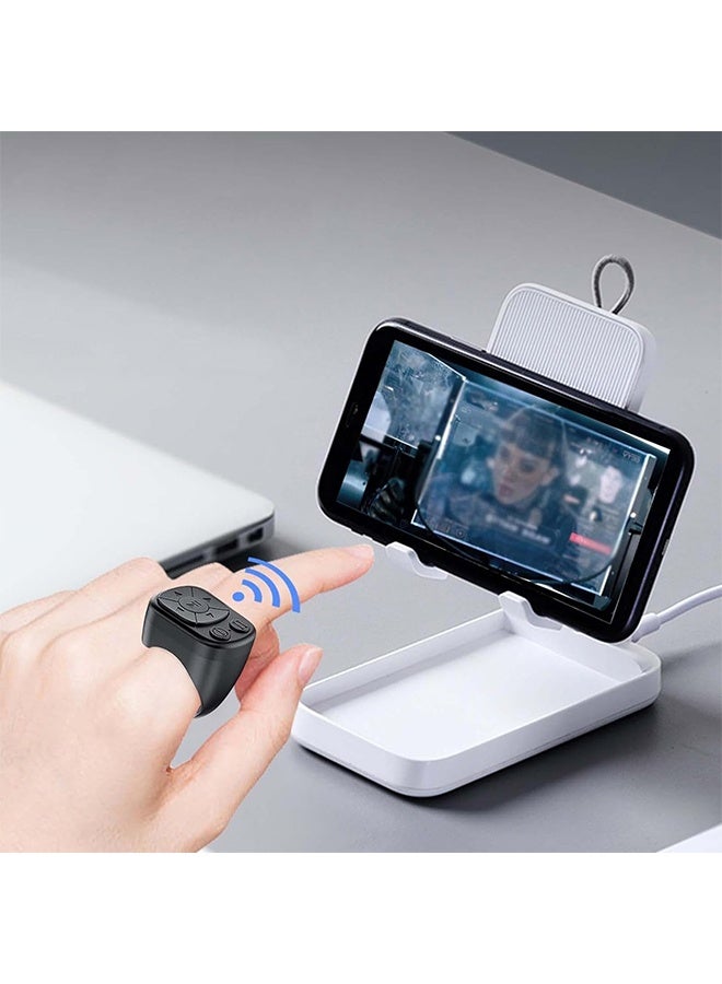 Ocean Wireless TikTok Scrolling Ring - Bluetooth Page Turner & Camera Shutter Remote Compatible for iPhone/Android, Hands-Free Video Control, Music Controller, Selfie Assistant - Image 3