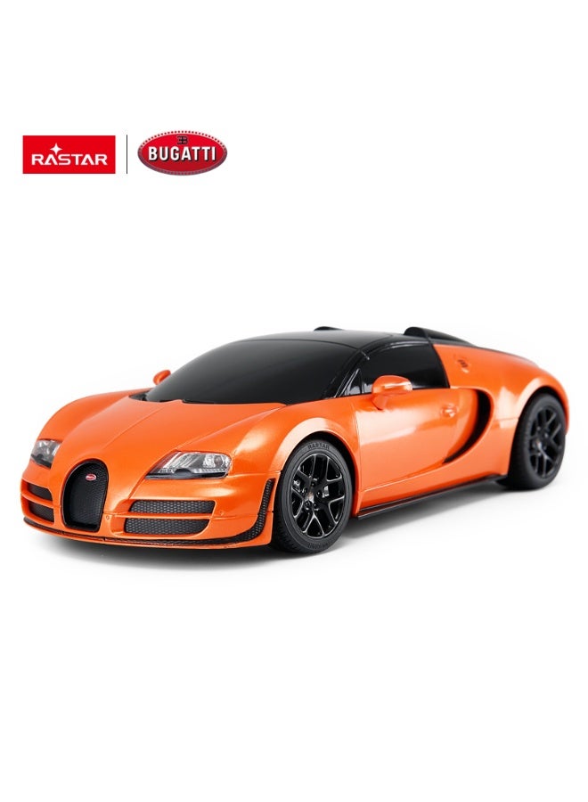 Rastar 1:18 Scale Bugatti Grand Sport Vitesse Remote Control Car, Officially Licensed Bugatti RC Toy Car for Kids - Image 1
