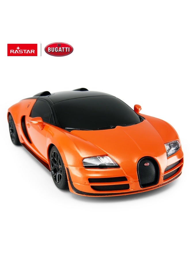 Rastar 1:18 Scale Bugatti Grand Sport Vitesse Remote Control Car, Officially Licensed Bugatti RC Toy Car for Kids - Image 2